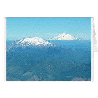 Mt St Helens and Mt Adams uit de lucht