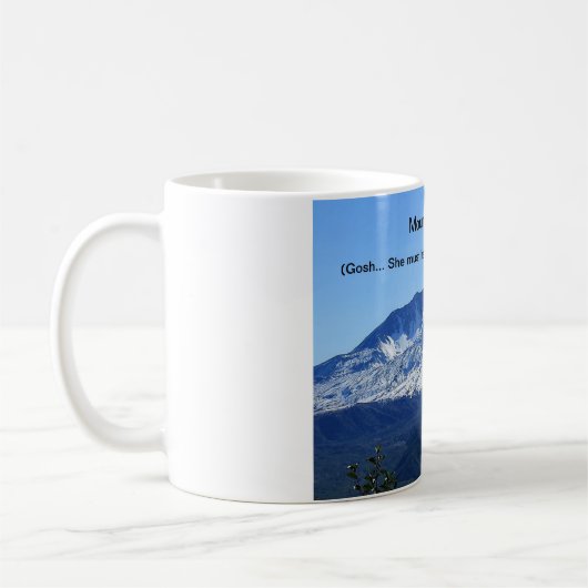 Mt. St. Helens Lava Dome koffie mok (Links)