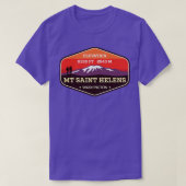 MT St Helens Washington bergbeklimmen badge T-shirt (Design voorkant)