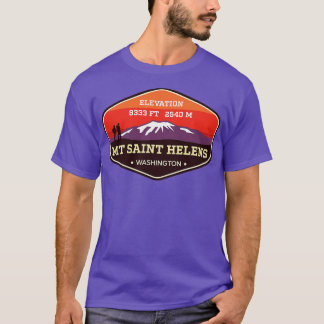 MT St Helens Washington bergbeklimmen badge T-shirt