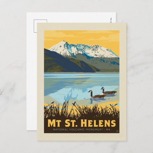Mt St. Helens | Washington Briefkaart (Voorkant / Achterkant)