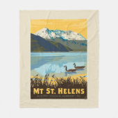 Mt St. Helens | Washington Fleece Deken (Voorkant)