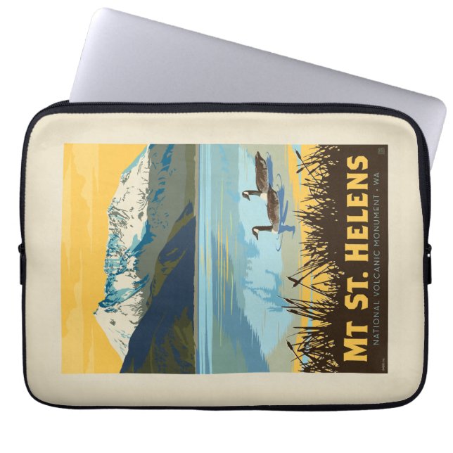 Mt St. Helens | Washington Laptop Sleeve (Voorkant)