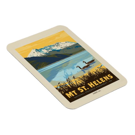 Mt St. Helens | Washington Magneet (Rechterzijde)