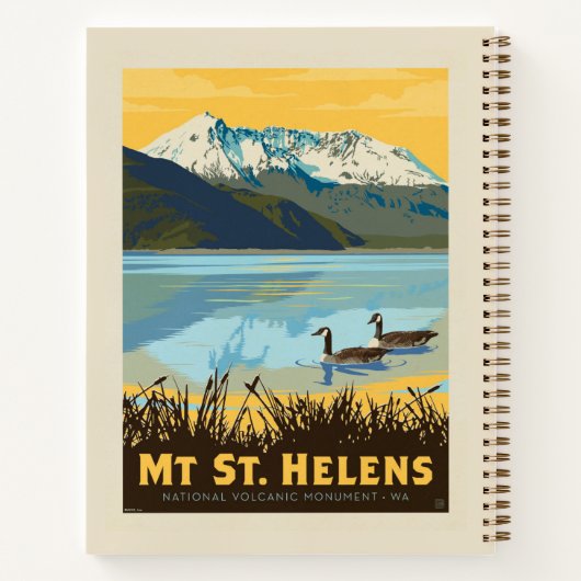 Mt St. Helens | Washington Notitieboek (Achterkant)