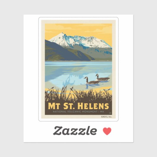 Mt St. Helens | Washington Sticker (Vel)