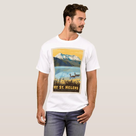 Mt St. Helens | Washington T-shirt (Voorkant volledig)