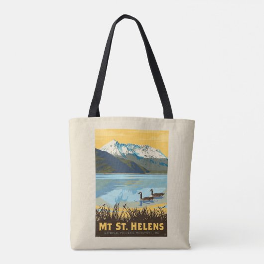 Mt St. Helens | Washington Tote Bag (Achterkant)