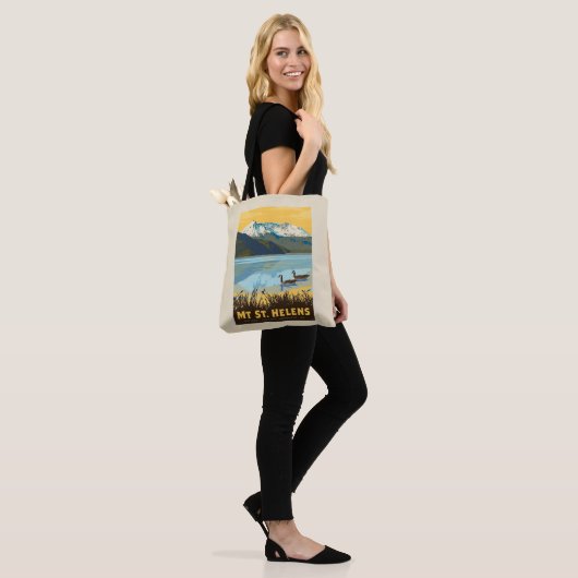 Mt St. Helens | Washington Tote Bag (Op model)