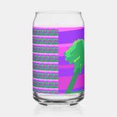 Mt. Sunset Pink Green Purple Drinkware Set Blikvorm Glas (Rechts)