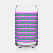 Mt. Sunset Roze Groen Paars Drinkservies Set Blikvorm Glas (Achterkant)