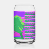 Mt. Sunset Roze Groen Paars Drinkservies Set Blikvorm Glas (Links)