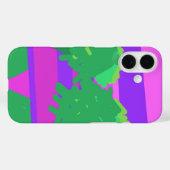 Mt. Sunset Roze Groen Paarse Case-Mate iPhone Case (Achterkant (horizontaal))