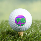Mt. Sunset Roze Groen Paarse Golfballen (Insitu Shirt)