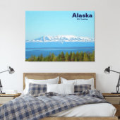 Mt. Susitna (Alaska) Canvas Afdruk (Insitu (Slaapkamer))