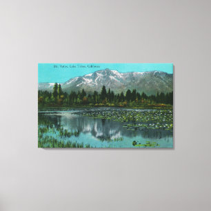 Mt. Tallac en Lake Tahoe, Californië Canvas Afdruk