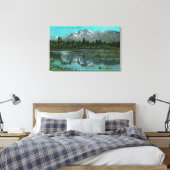 Mt. Tallac en Lake Tahoe, Californië Canvas Afdruk (Insitu (Slaapkamer))