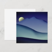 Mt Tamalpais en Maan Uitnodiging (Voorkant / Achterkant)