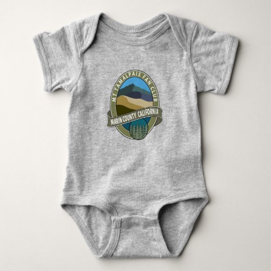 Mt Tamalpais Fan Club Design Romper (Voorkant)