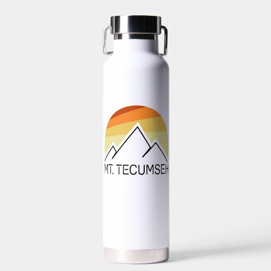 Mt. Tecumseh New Hampshire Retro Waterfles (Voorkant)