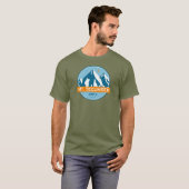 Mt. Tecumseh New Hampshire Stars Moon T-shirt (Voorkant volledig)