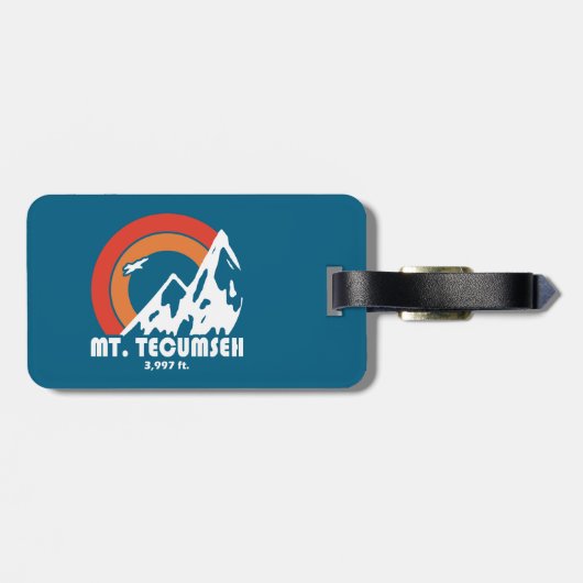 Mt. Tecumseh New Hampshire Sun Eagle Bagagelabel (Achterkant horizontaal)