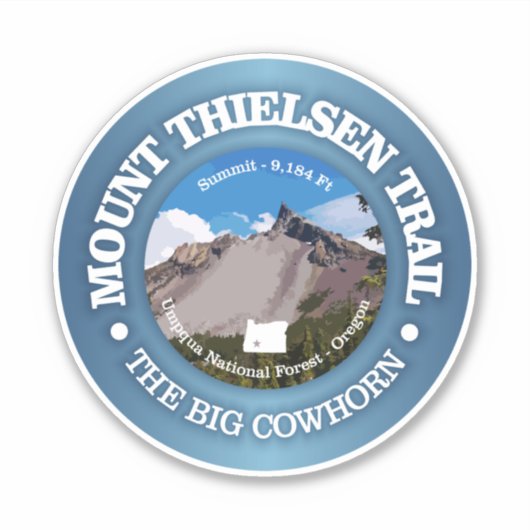 Mt Thielsen Trail Sticker (Voorkant)