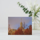 Mt. Timpanogos LDS Mormon Temple, Utah Briefkaart (Staand voorkant)