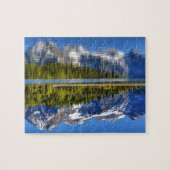 MT. Timpanogos reflecterend in het zilvermeer Legpuzzel (Horizontaal)