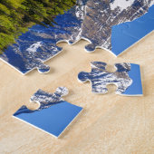 MT. Timpanogos reflecterend in het zilvermeer Legpuzzel (Zijkant)