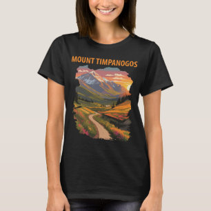 Mt Timpanogos Utah Berg Retro Reis T-shirt