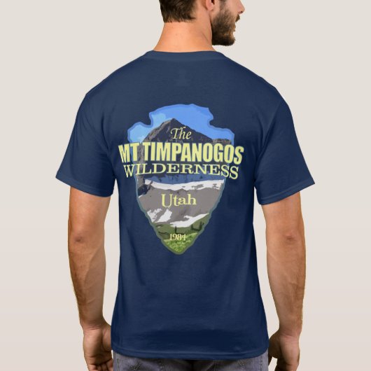 Mt Timpanogos WA (pijlpunt) T-shirt (Achterkant)