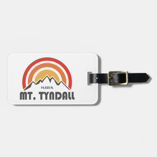 Mt. Tyndall California Bagagelabel (Voorkant horizontaal)