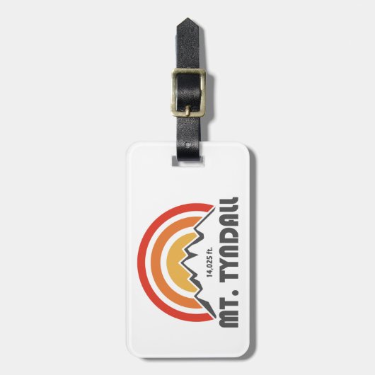 Mt. Tyndall California Bagagelabel (Voorkant verticaal)
