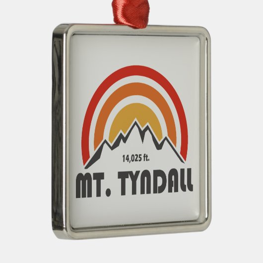 Mt. Tyndall California Metalen Ornament (Rechts)