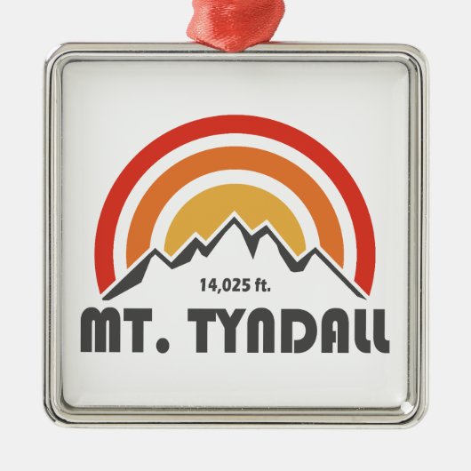 Mt. Tyndall California Metalen Ornament (Voorkant)