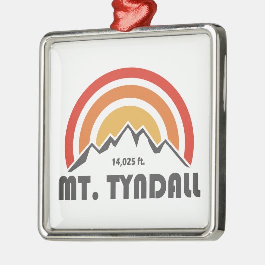 Mt. Tyndall California Metalen Ornament (Links)