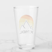Mt. Tyndall California Retro Glas (Achterkant)