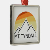 Mt. Tyndall California Retro Metalen Ornament (Rechts)