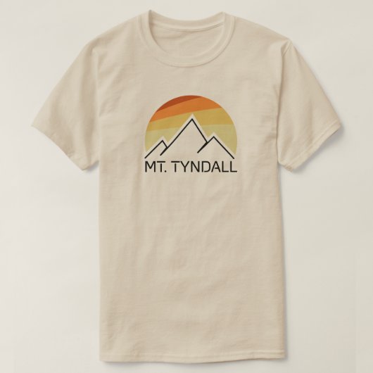 Mt. Tyndall California Retro T-shirt (Design voorkant)