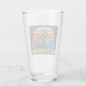Mt. Tyndall California Retro Turquoise Glas (Achterkant)