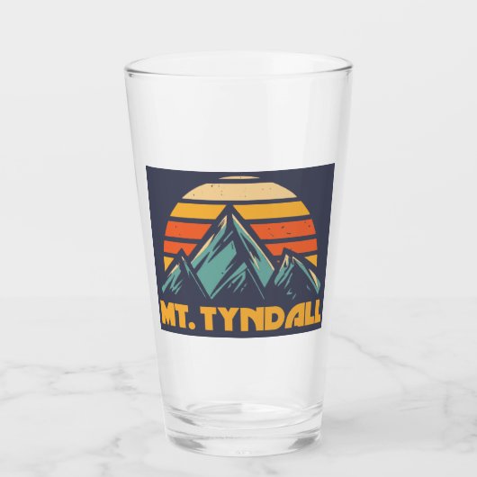 Mt. Tyndall California Retro Turquoise Glas (Voorkant)