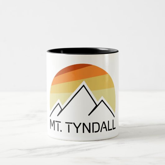 Mt. Tyndall California Retro Tweekleurige Koffiemok (Center)