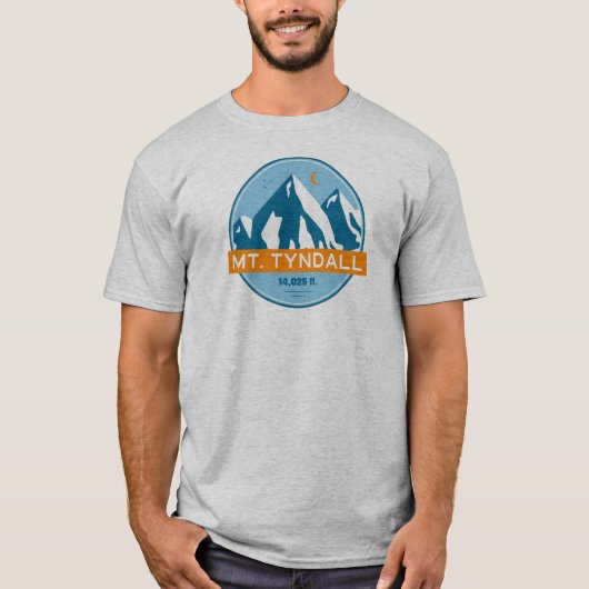 Mt. Tyndall California Stars Moon T-shirt (Voorkant)