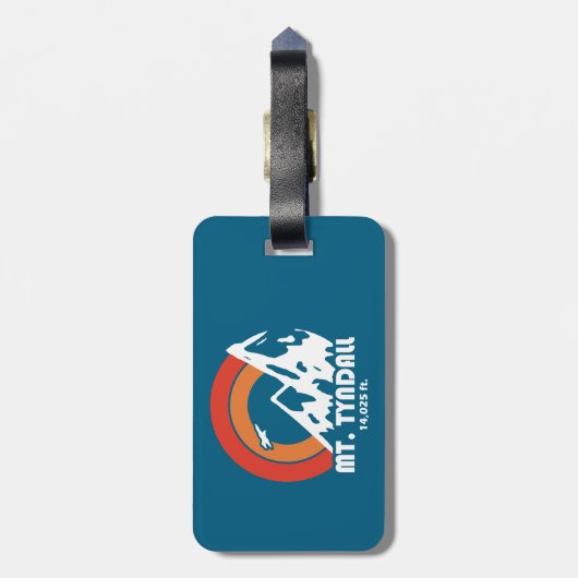 Mt. Tyndall California Sun Eagle Bagagelabel (Achterkant verticaal)