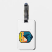 Mt. Tyndall California Sunrise Bagagelabel (Achterkant verticaal)