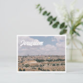 Mt van de Olijven Foto Jeruzalem Briefkaart (Staand voorkant)