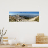 Mt. Ventoux - uitzicht van Panorama Poster (Keuken)