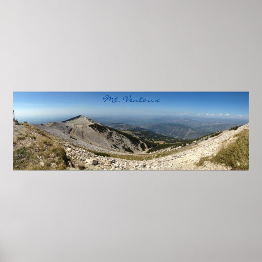 Mt. Ventoux - uitzicht van Panorama Poster (Voorkant)