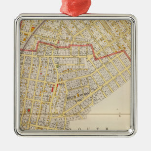 Mt Vernon Atlas Map Metalen Ornament